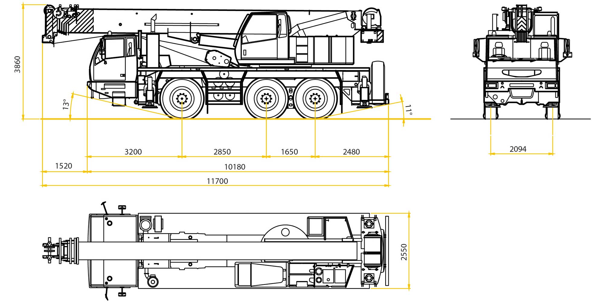 Marchetti Autogru Grue tout-terrain MG 60.3-2 