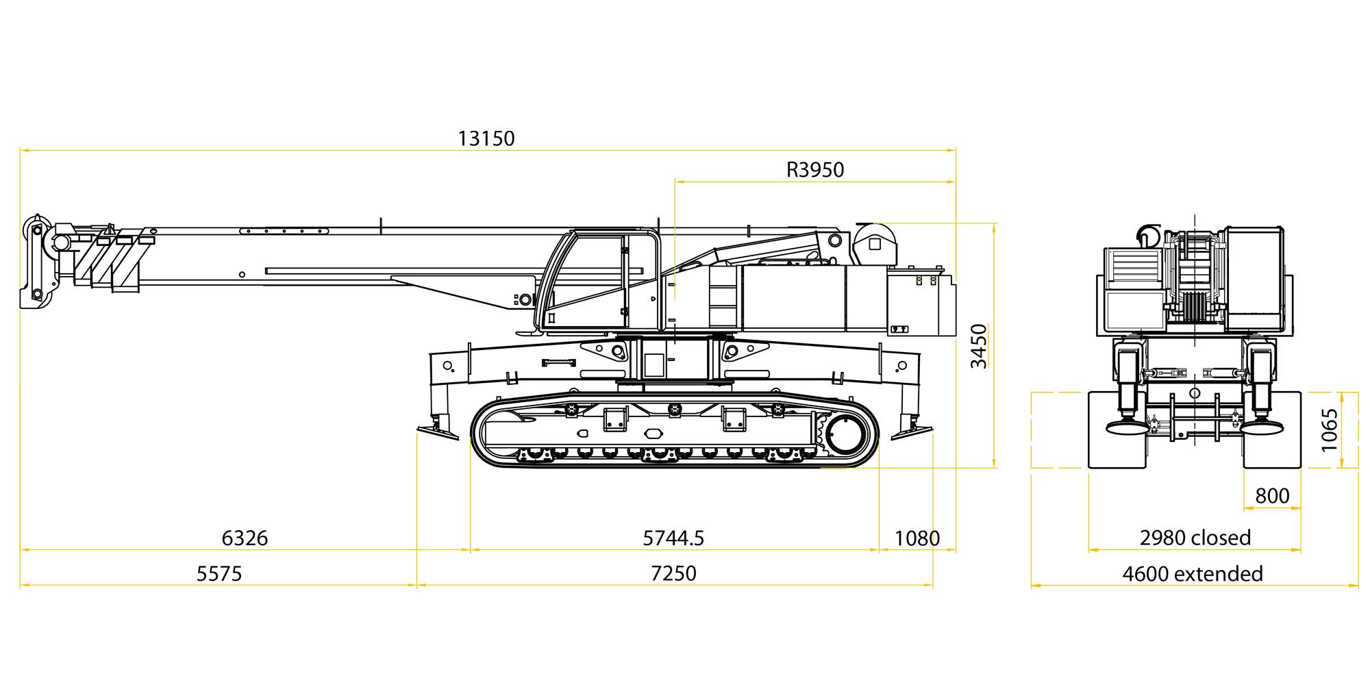 Marchetti Autogru Grues sur chenilles CW-70-42-L-Sherpa