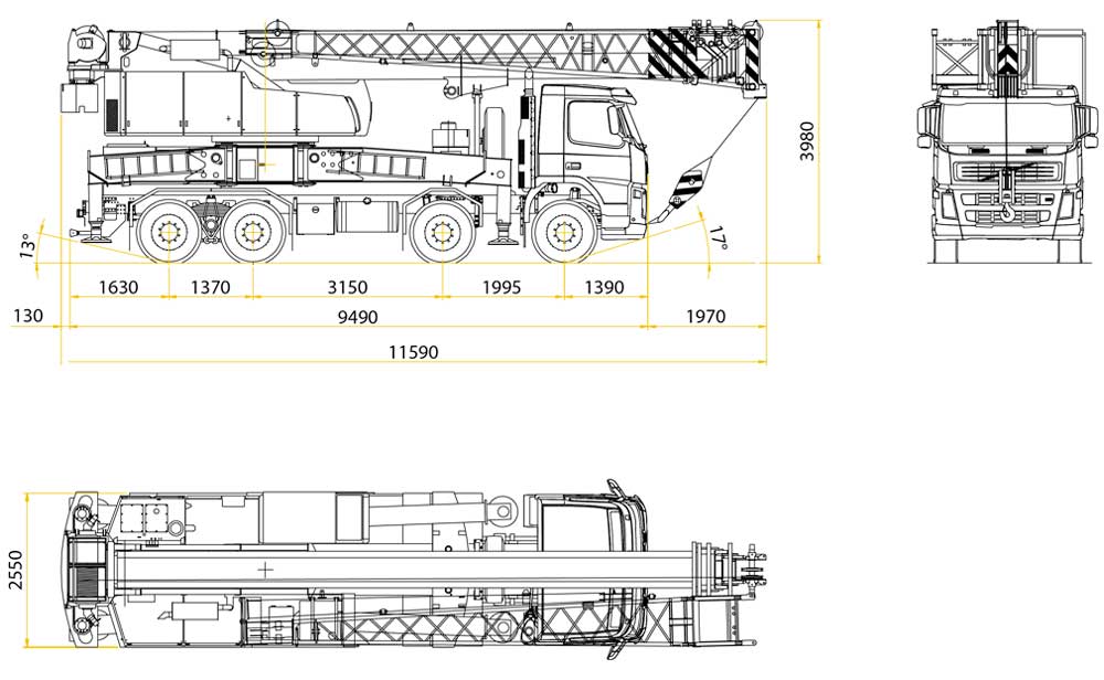 Marchetti Autogru Grue sur camion MTK 60