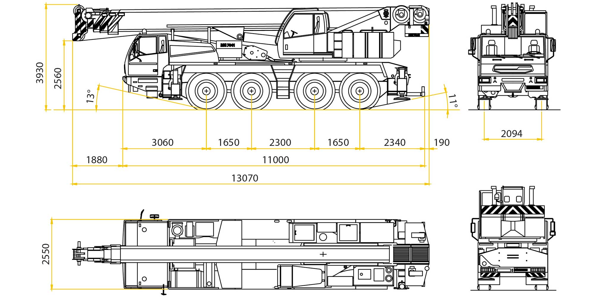 Marchetti Autogru All terrain crane MG 70.4S
