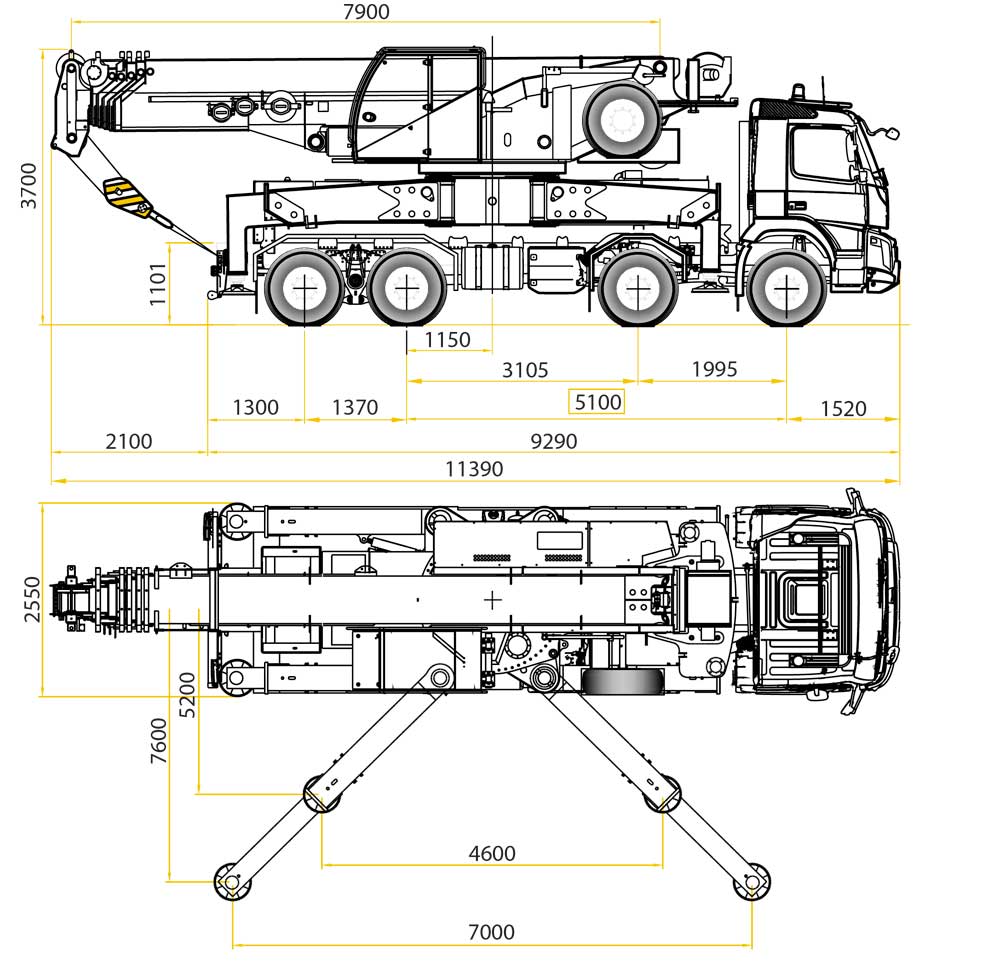Marchetti Autogru Truck Mounted crane MTK 180L