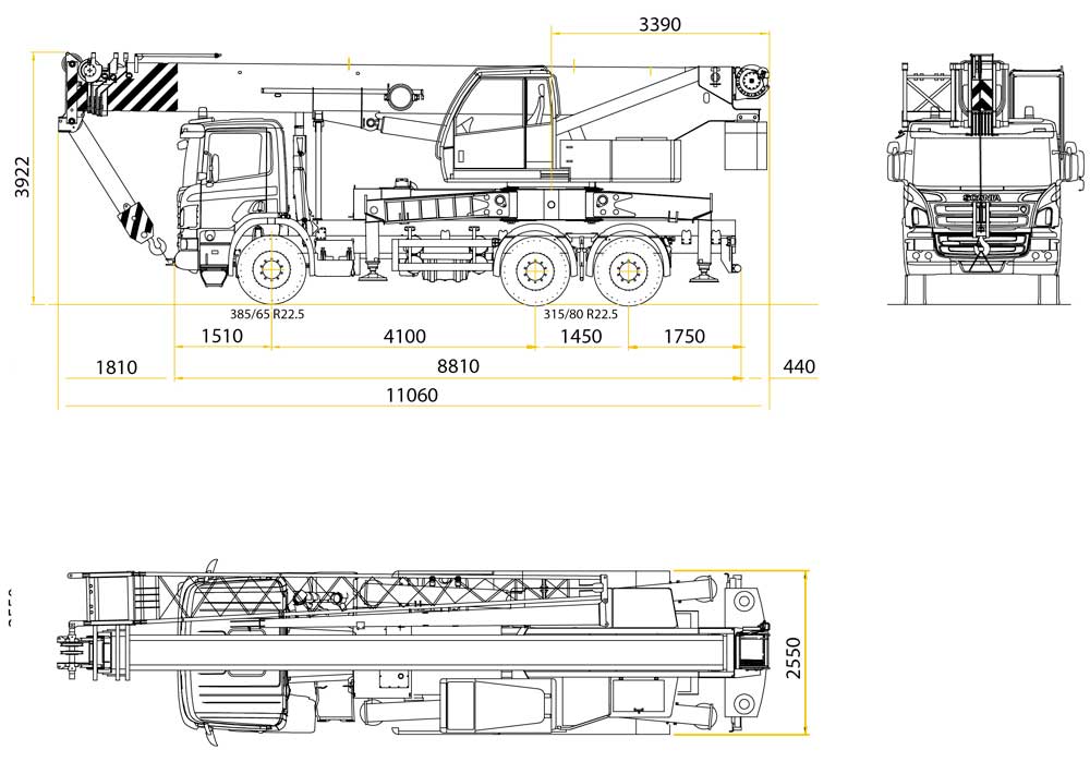 Marchetti Autogru Truck Mounted crane MTK 40